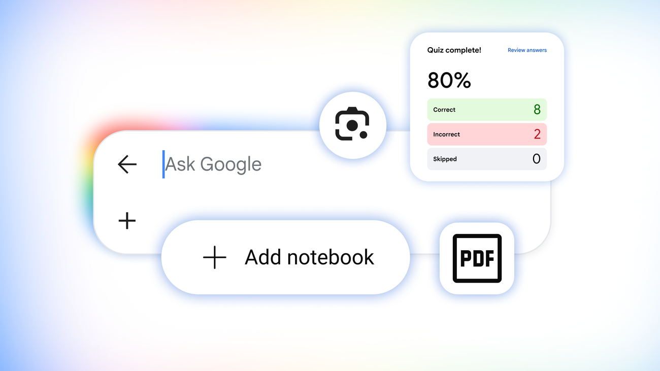 Google 官方公布的 AI in Search 學習工具示意圖