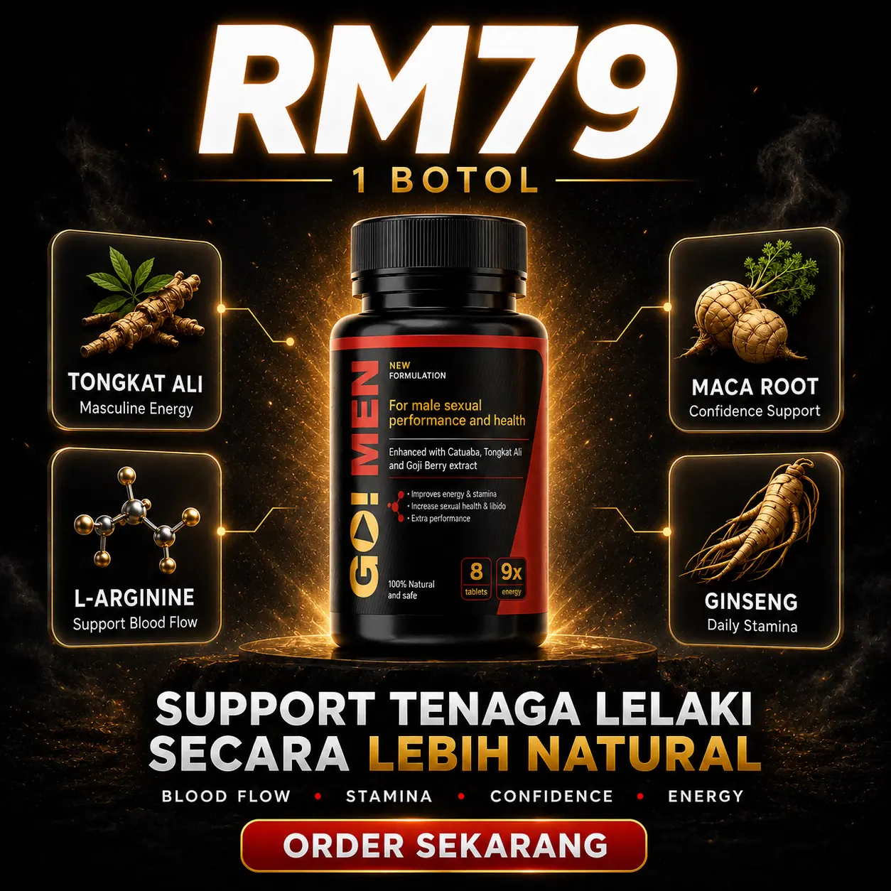 Pakej 1 Botol Go Men - RM79