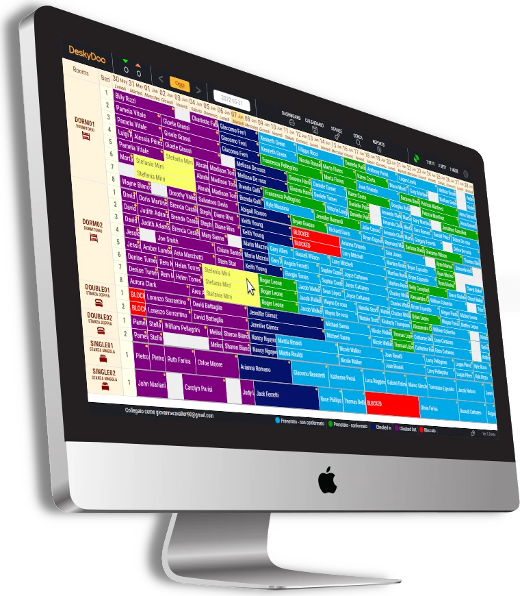 view of PMS calendar on a mac