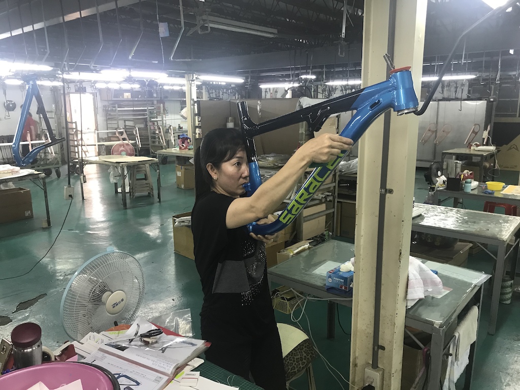 Taiwan bicycle factory worker