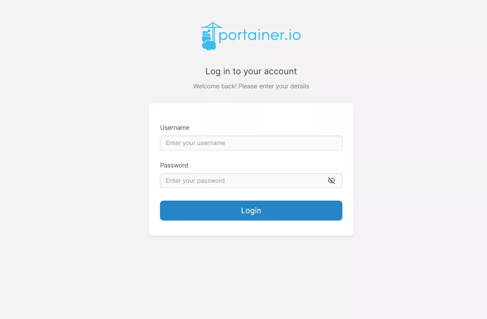 portainer登录页面