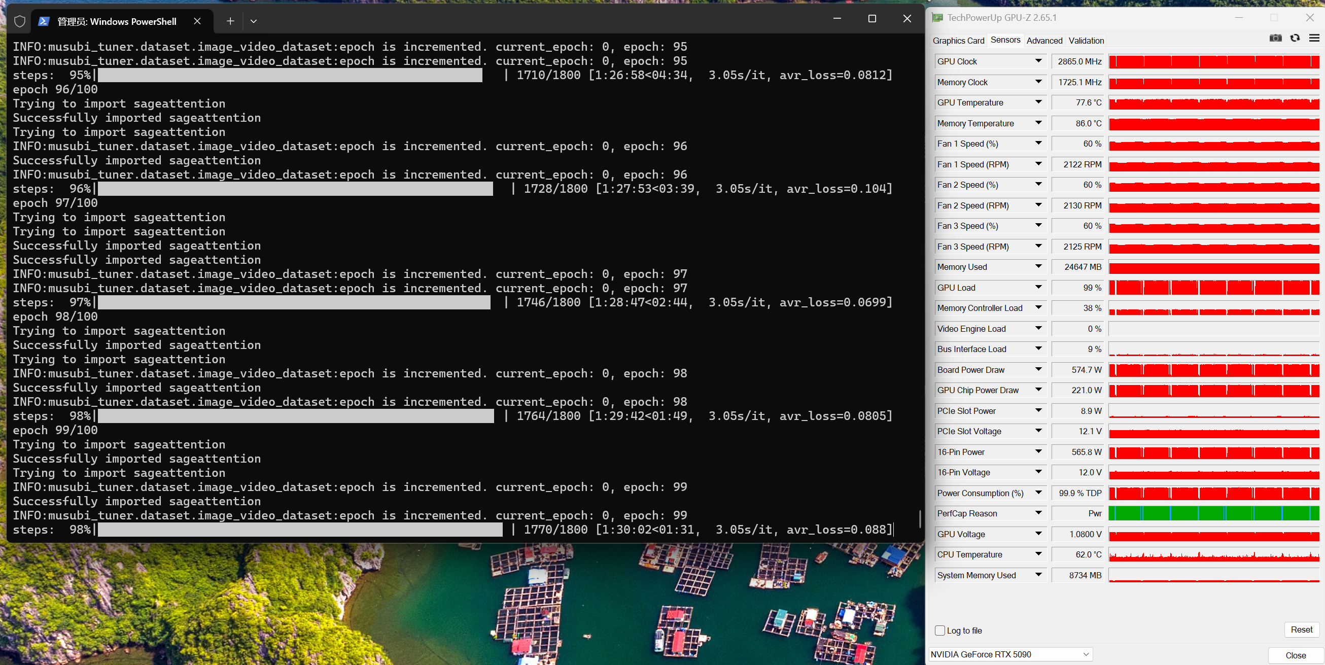 RTX 5090 で Musubi-Tuner をインストールし、Wan 2.2 の LoRA の作成方法