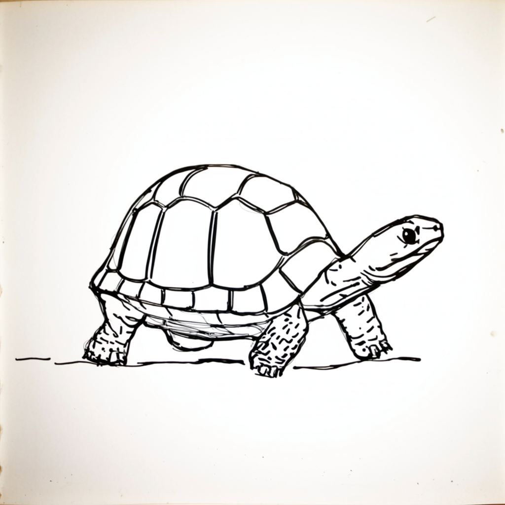 a turtle walking slowly thumbnail
