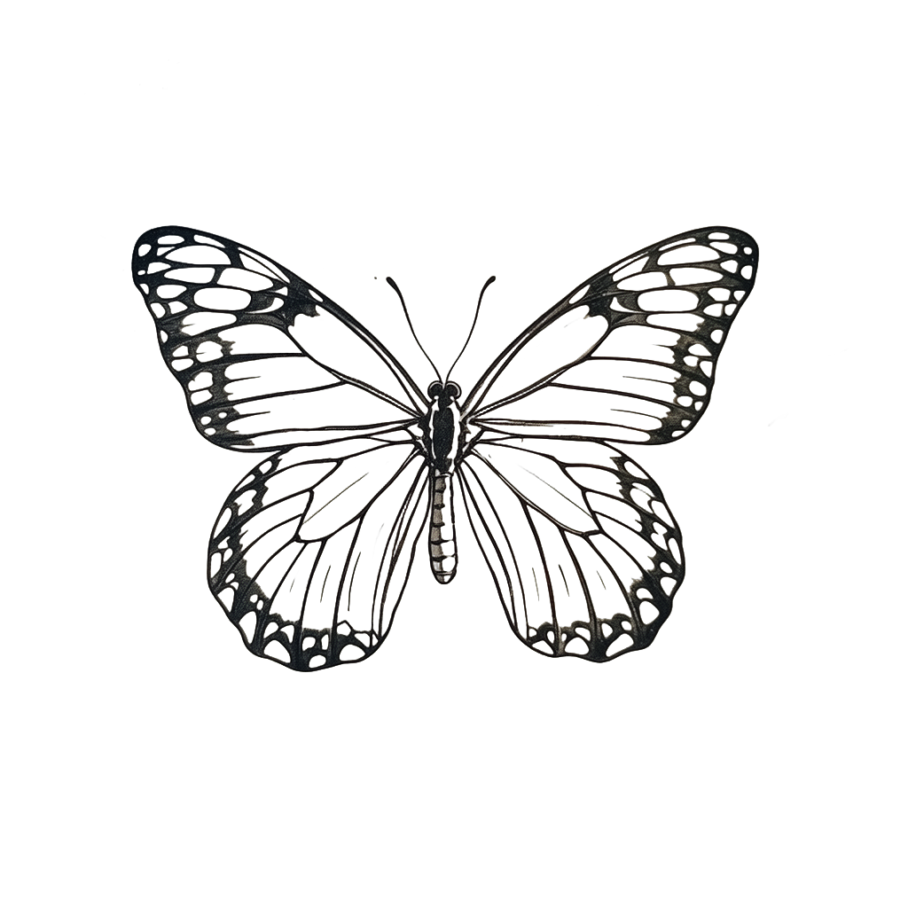 a butterfly with open wings