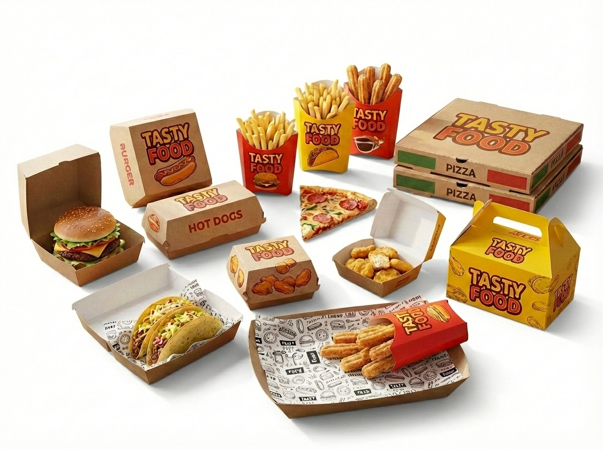 Empaques antigrasa para comida rápida - Corruplesa