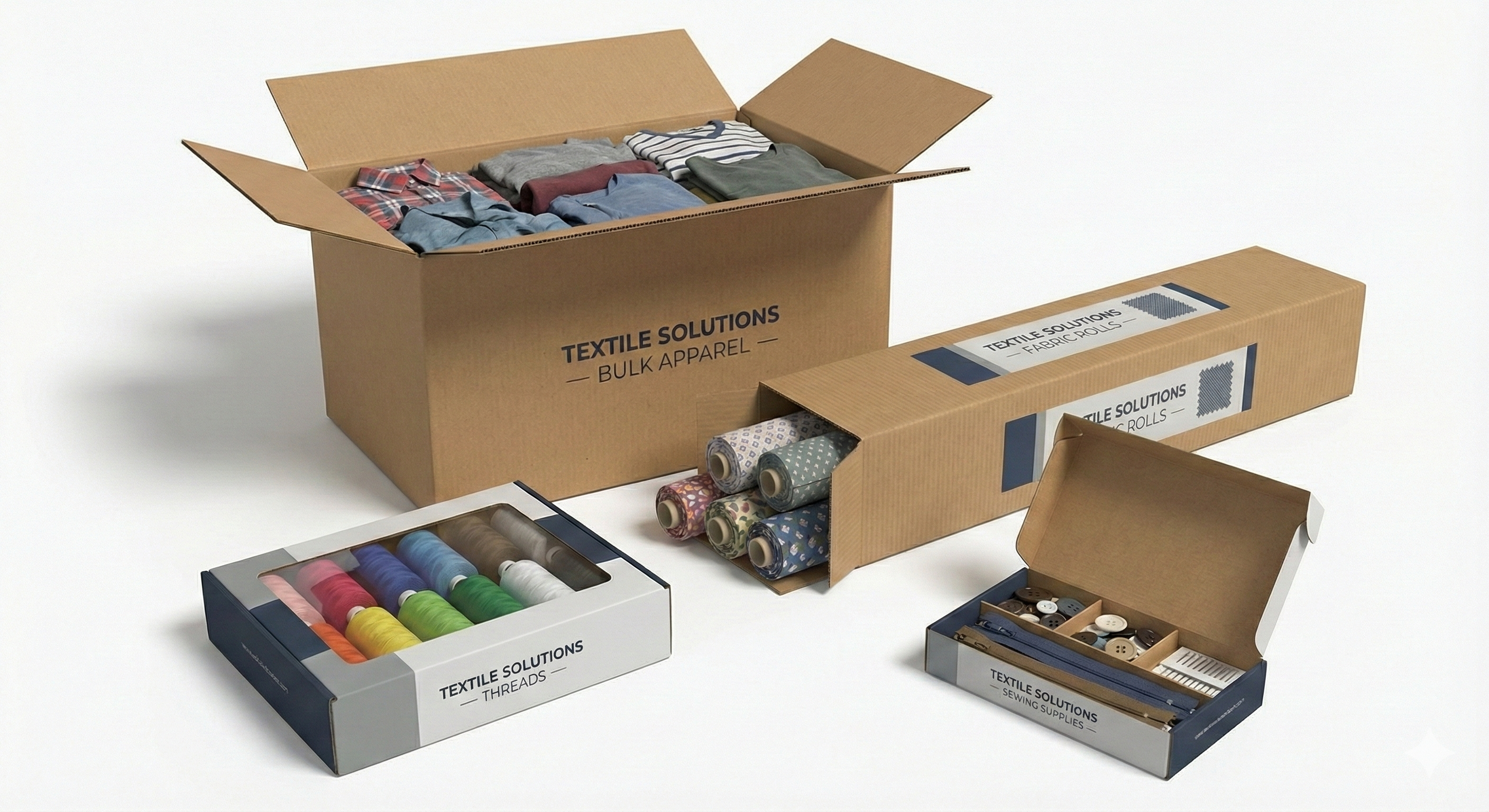 Cajas Gaylord y tubos para industria textil - Corruplesa