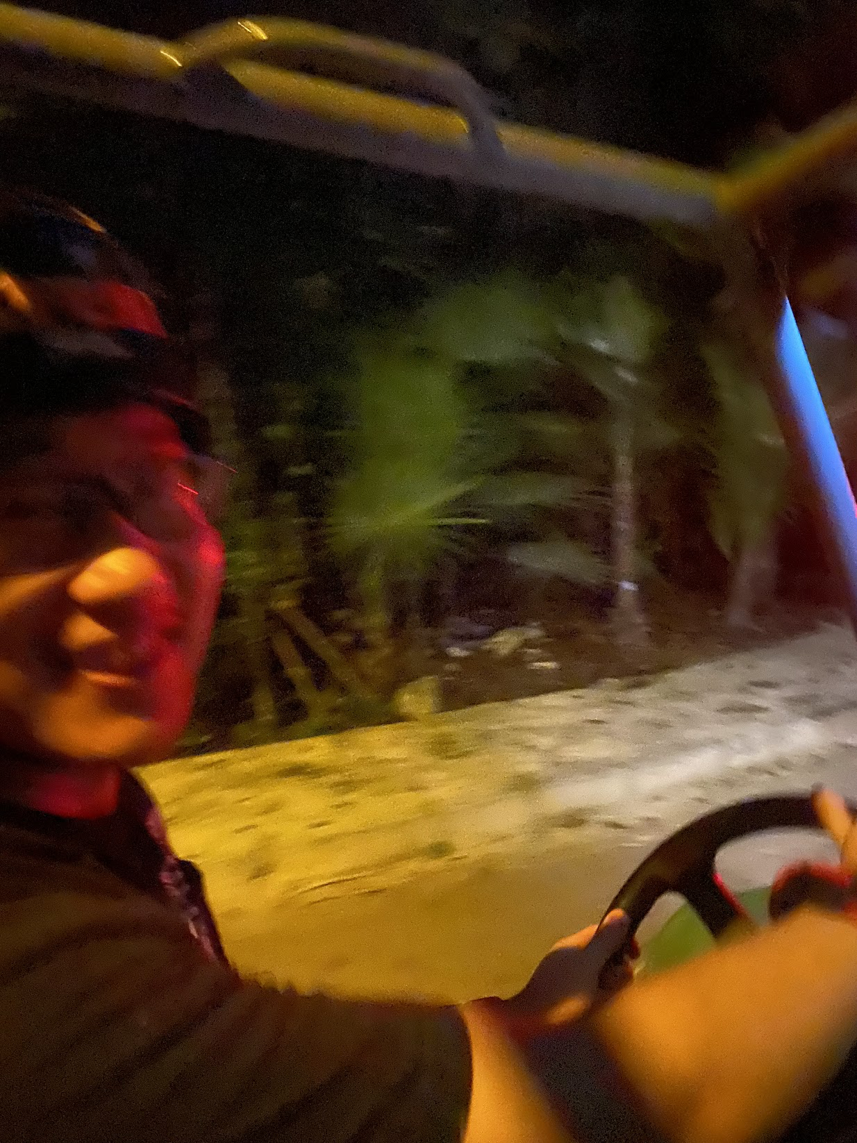 Yes, driving the jeep again at night