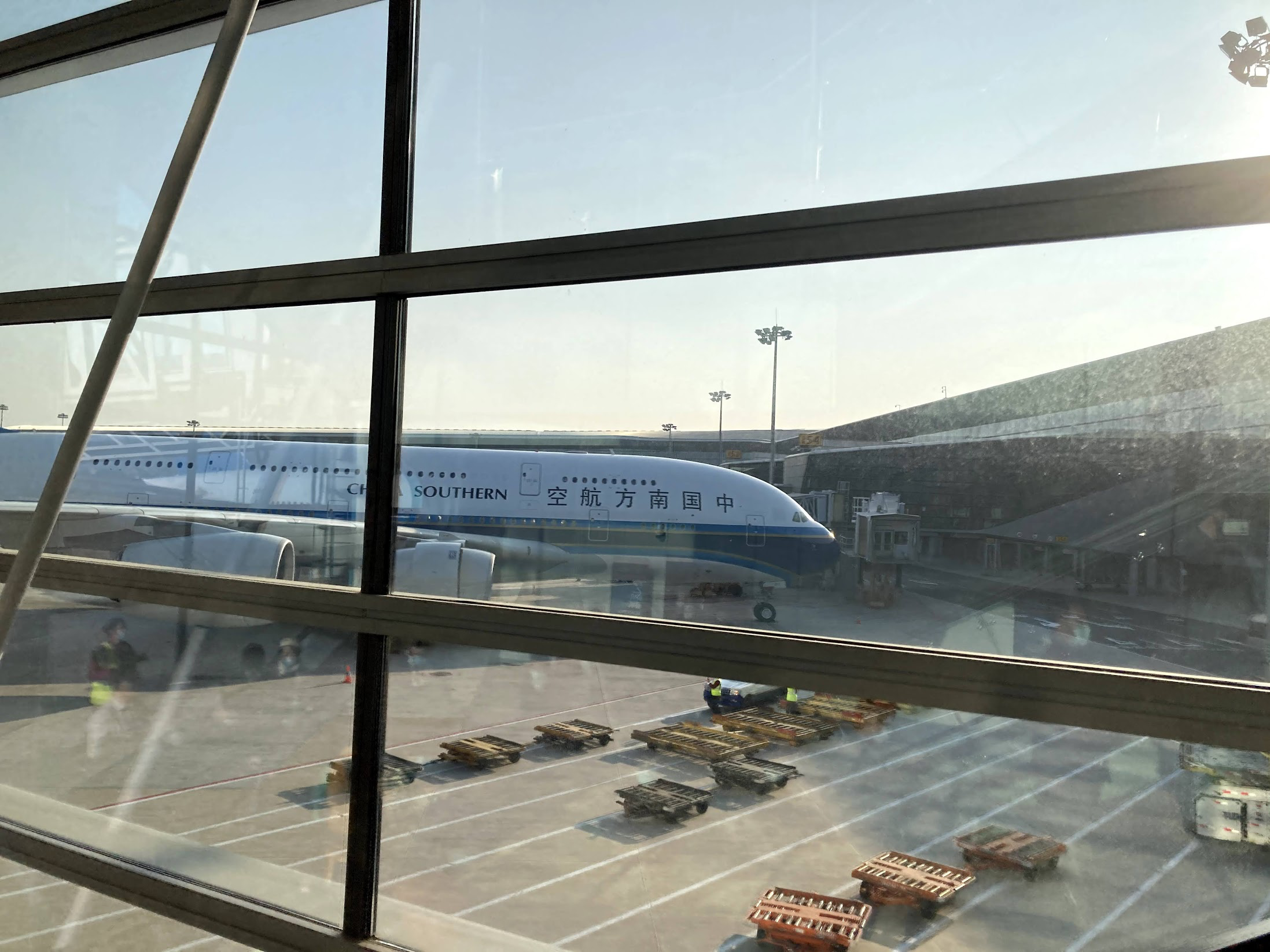 The Airbus A380 in Guangzhou Baiyun Airport