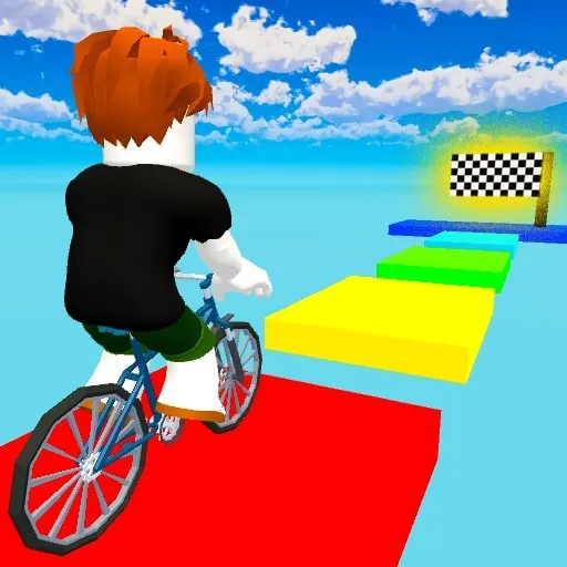 Obby But Youre On A Bike