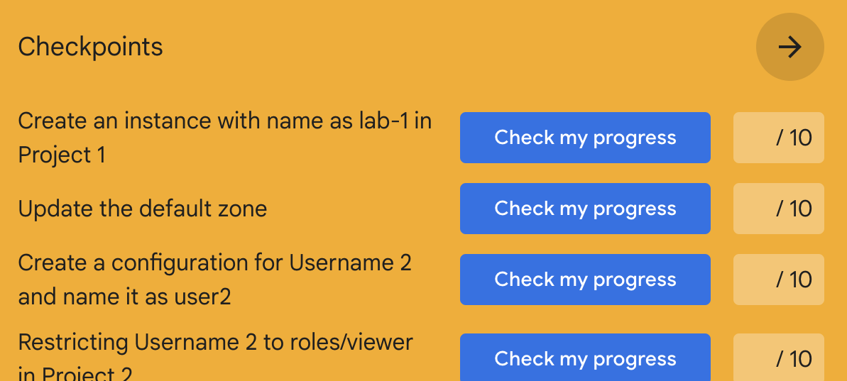 How to enable Check my progress