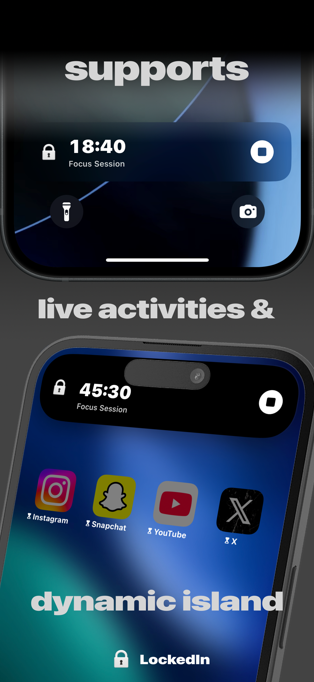 LockedIn Interface - Focus Session