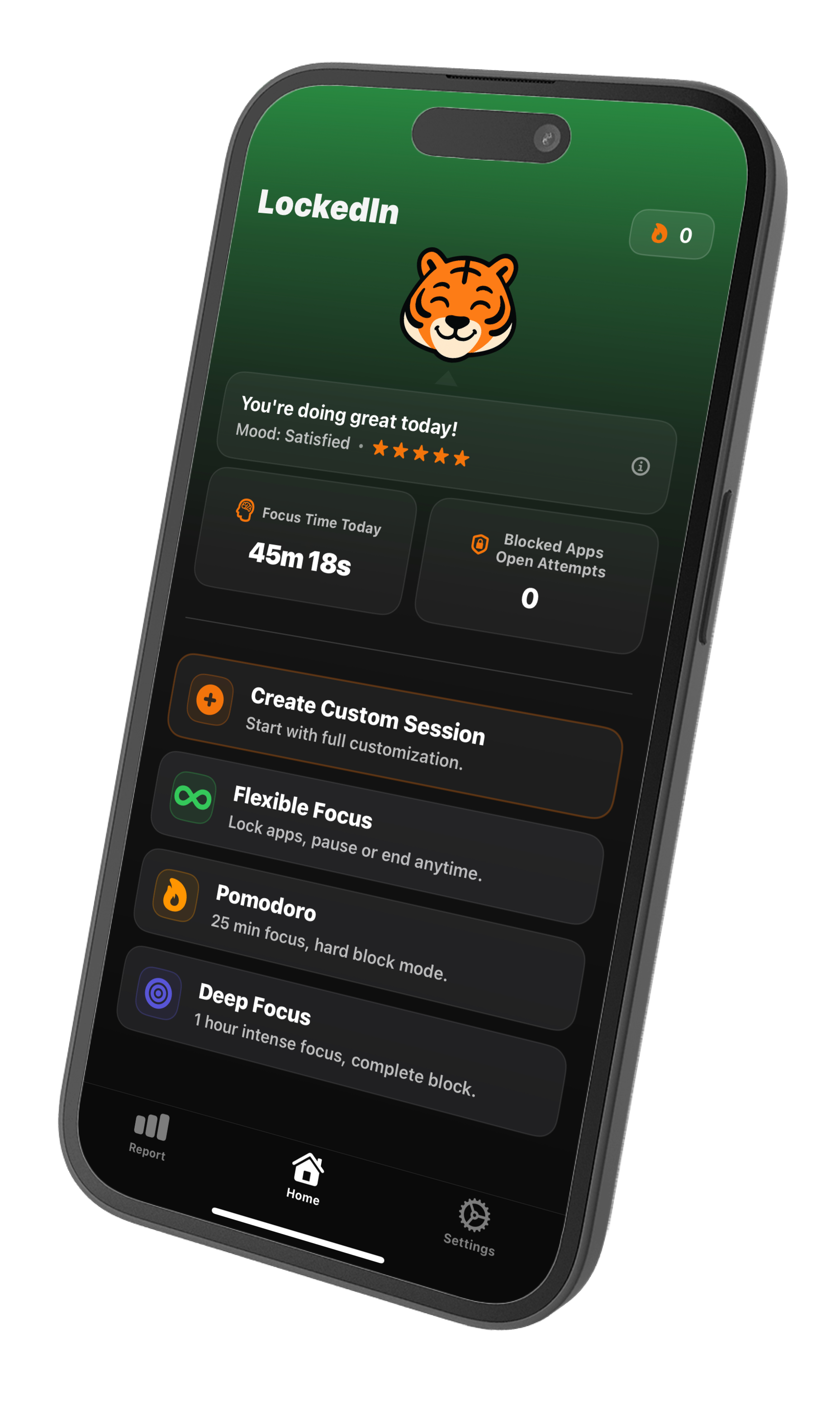 LockedIn App Interface