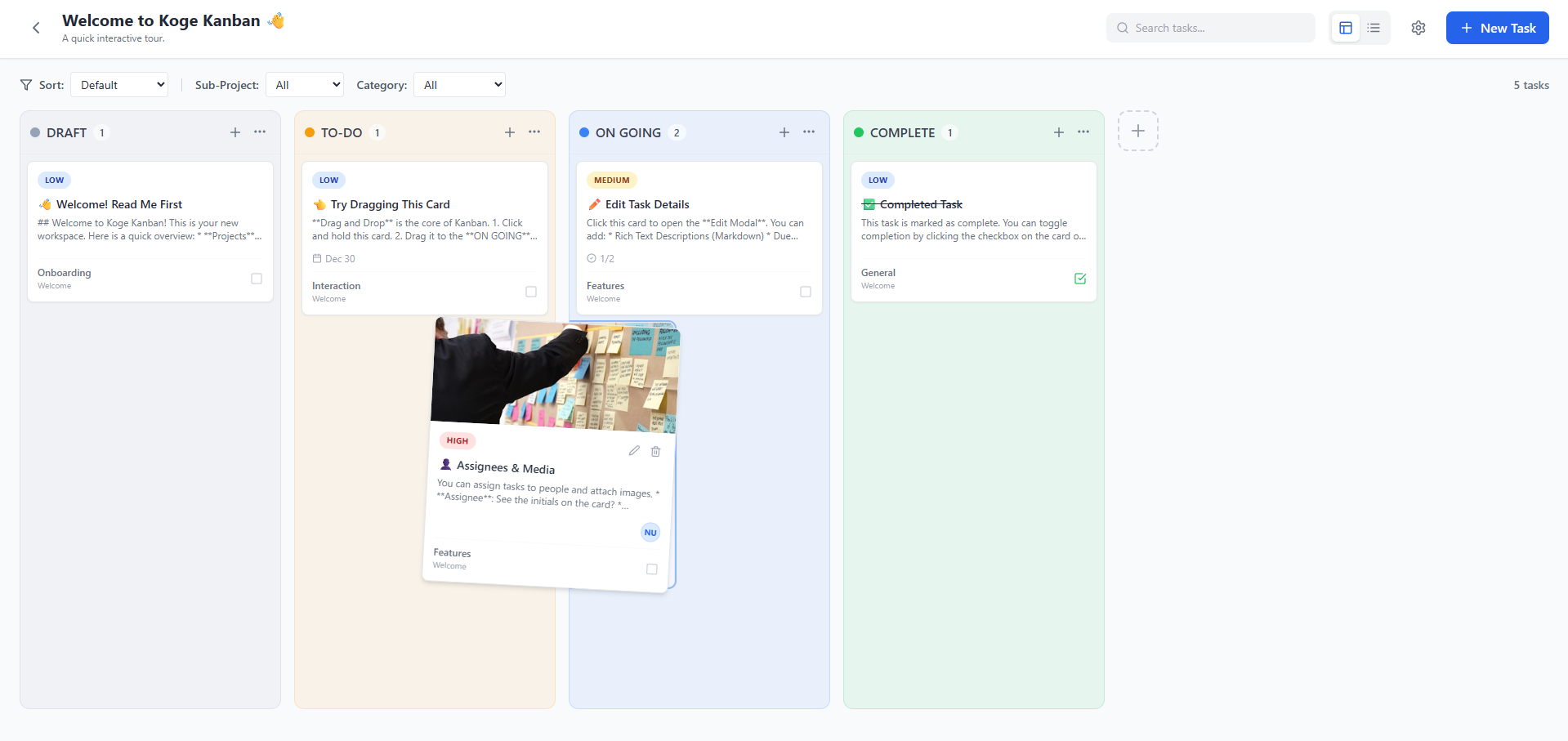 Koge Kanban - Open Source Trello Alternatives - view 2