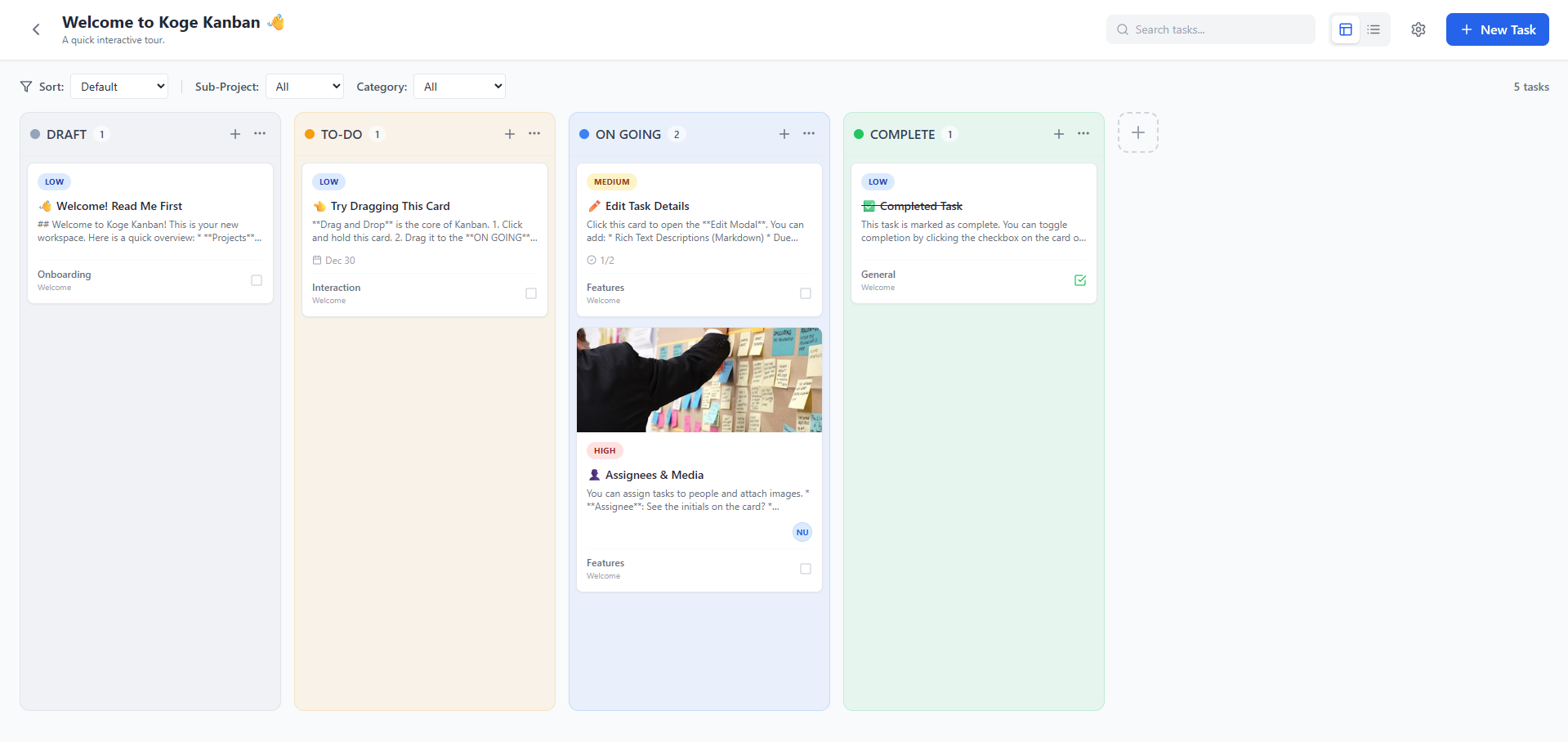 Koge Kanban - Open Source Trello Alternatives - view 5