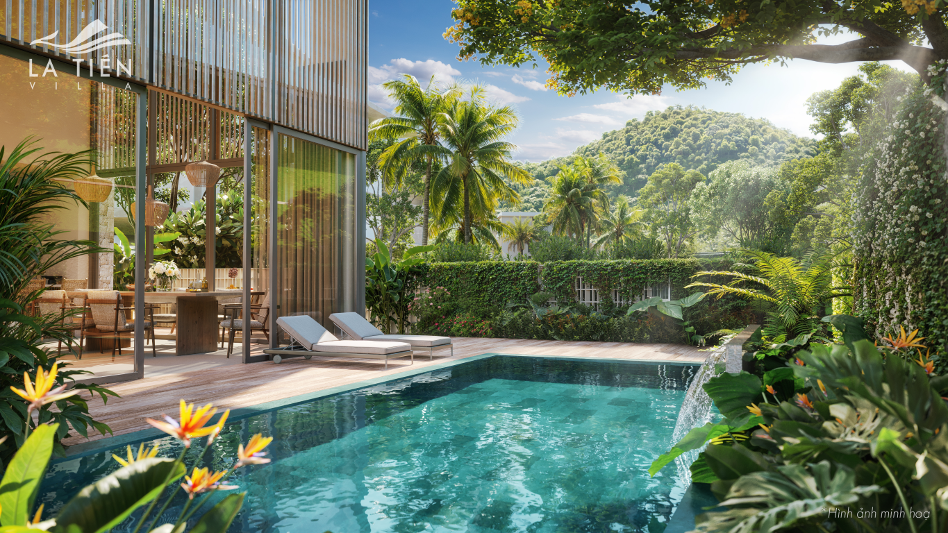 La Tiên Villa - Phòng khách rộng rãi với thiết kế hiện đại