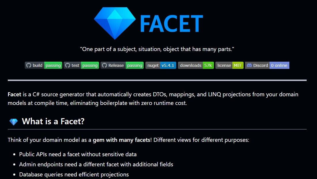 [C#] 別再手寫 Select - Facet.Net 扁平化 Model 的優點與實務限制
