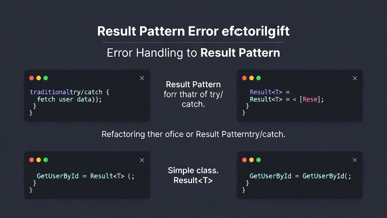 [C#] 從 try/catch 到 Result Pattern：讓錯誤回到主流程的寫法
