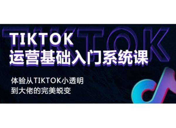 Tiktok实操进阶大佬课程，抖音国际版运营视频教程 价值698元