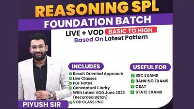 Reasoning by Piyush Garg Sir - Carrerwill 2024 Course All Competition Classes