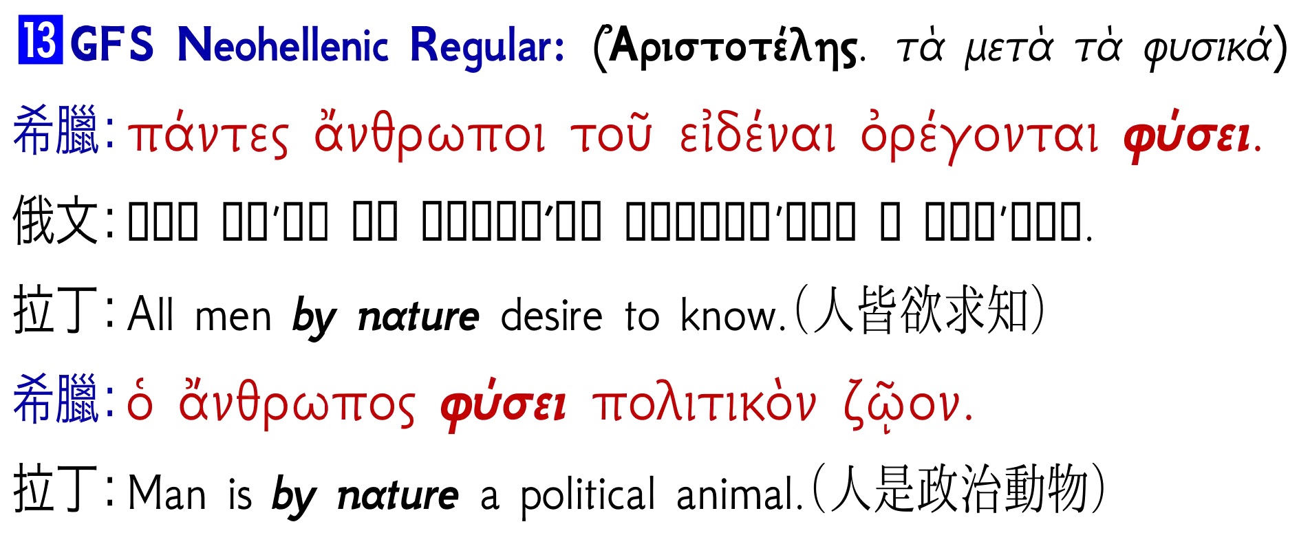 Greek Fonts