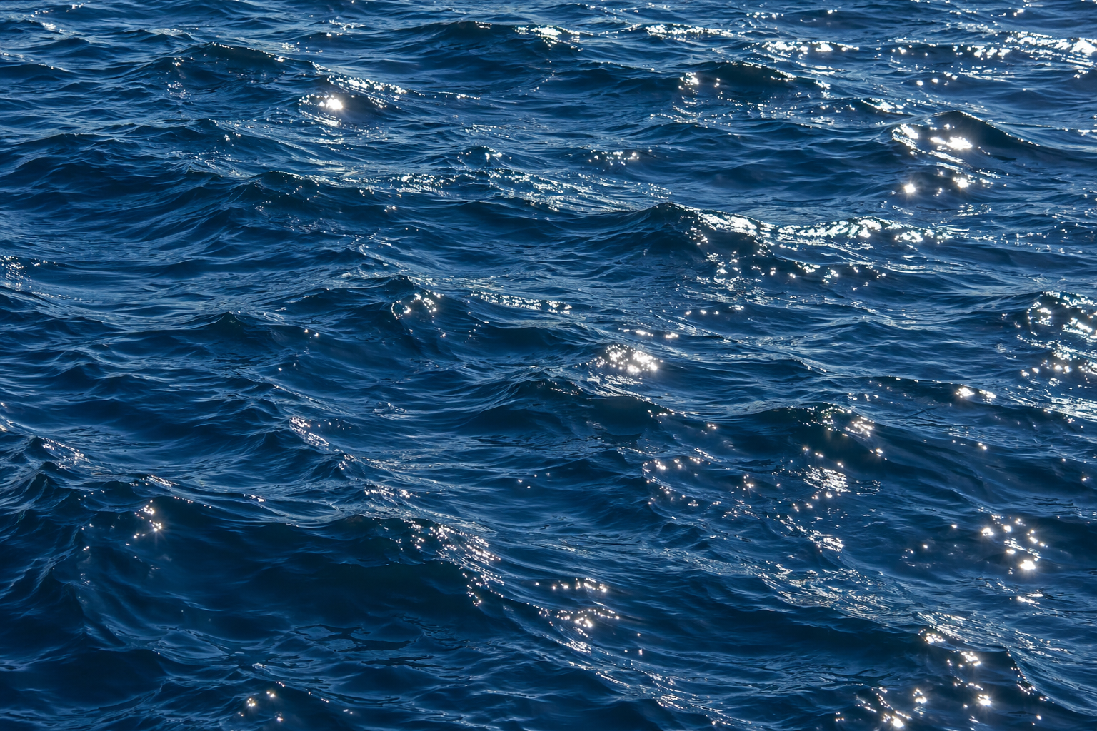 Sunlight reflected on dark water