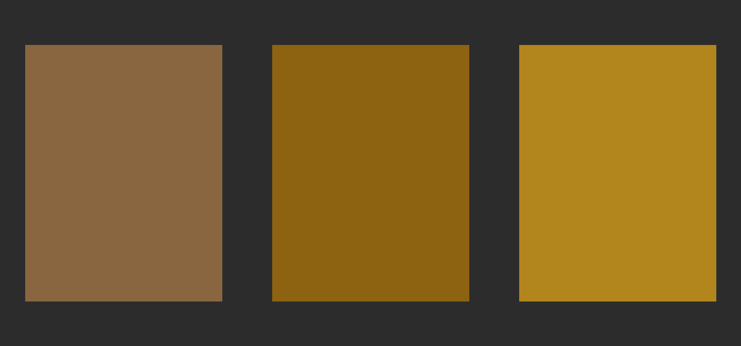A comparison of sRGB, Display P3, and Display P3 with HDR orange swatches