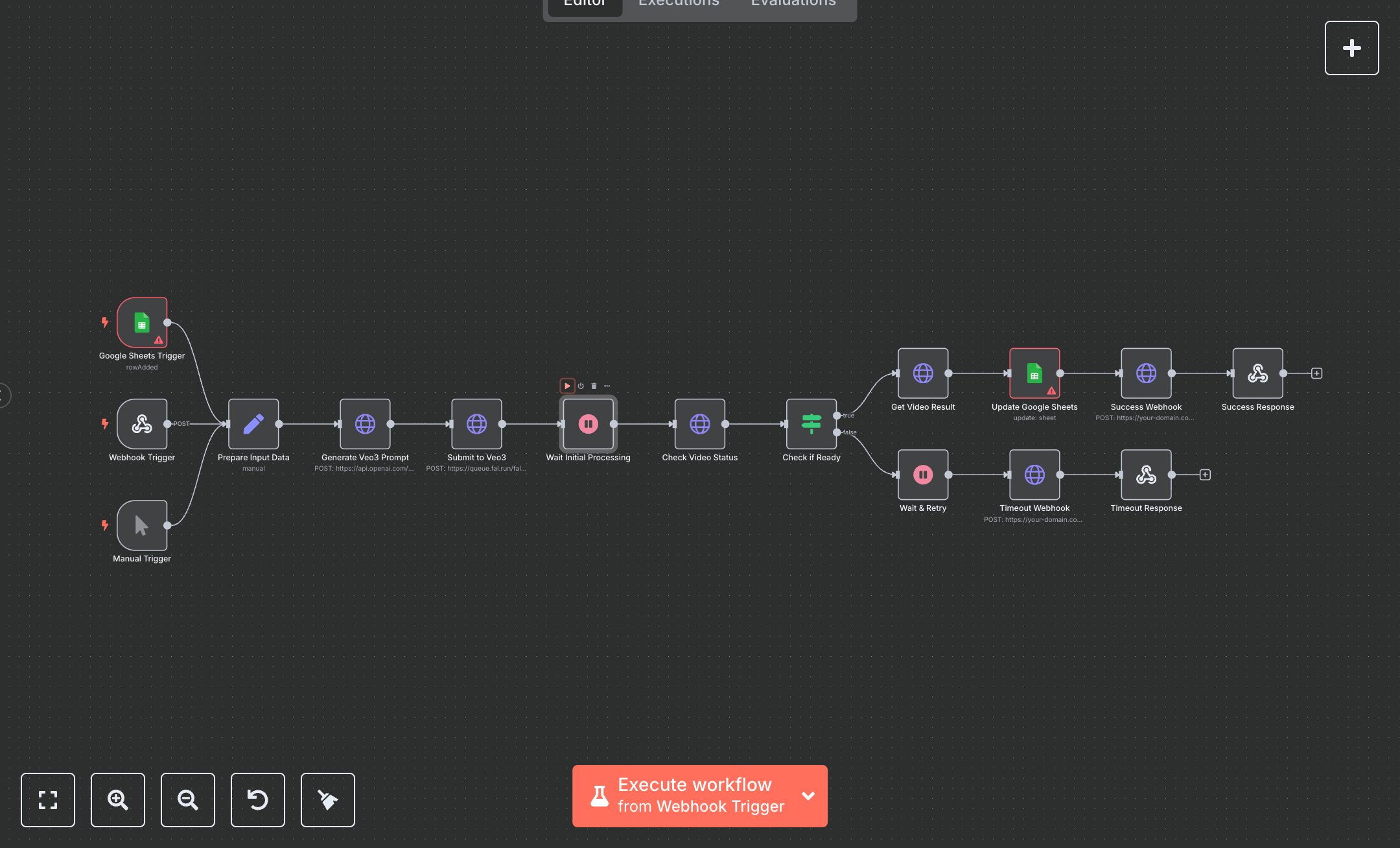 Google Sheets to Veo3 Video Generator preview