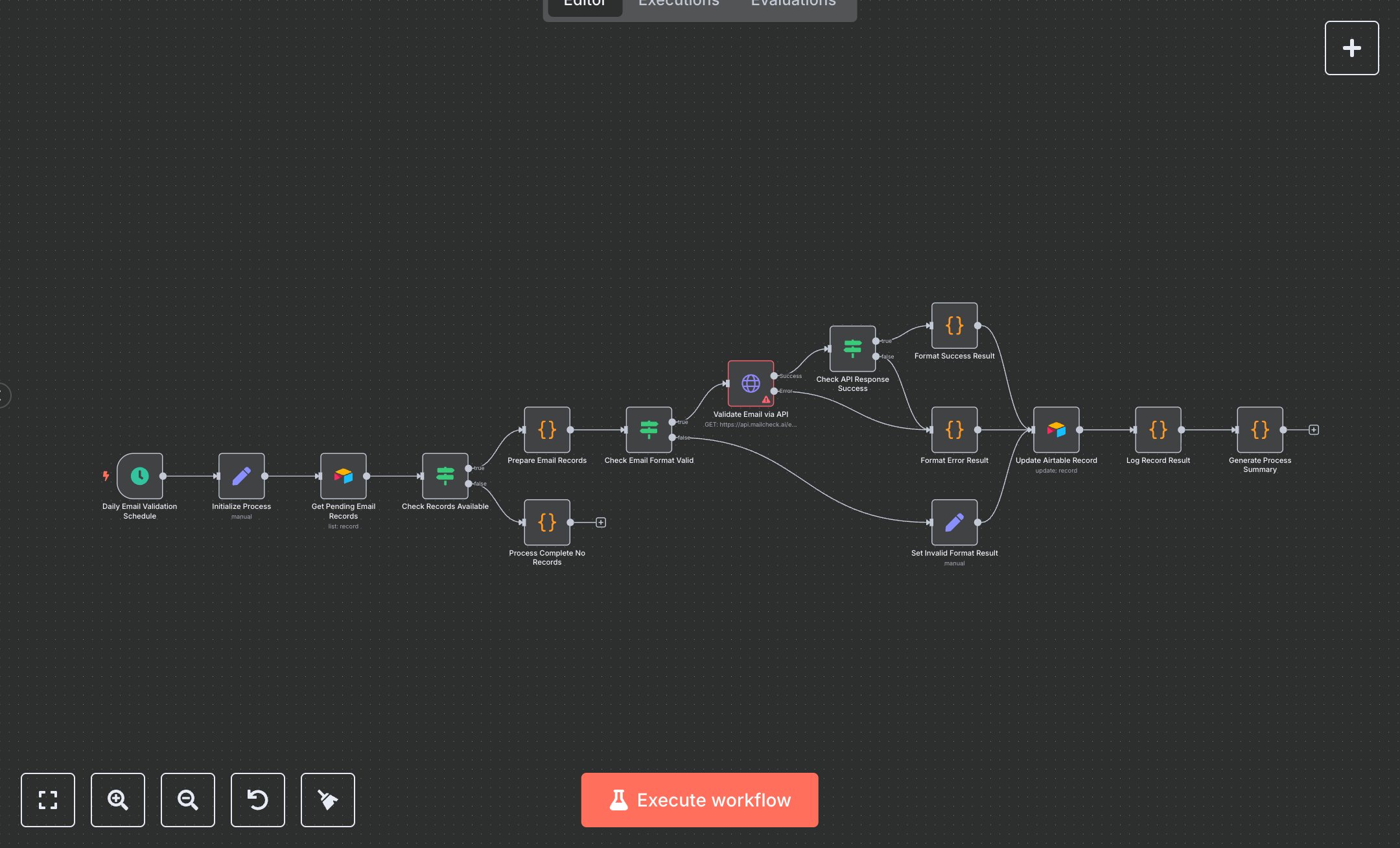 Daily Email Validation for Airtable Records with Mailcheck preview