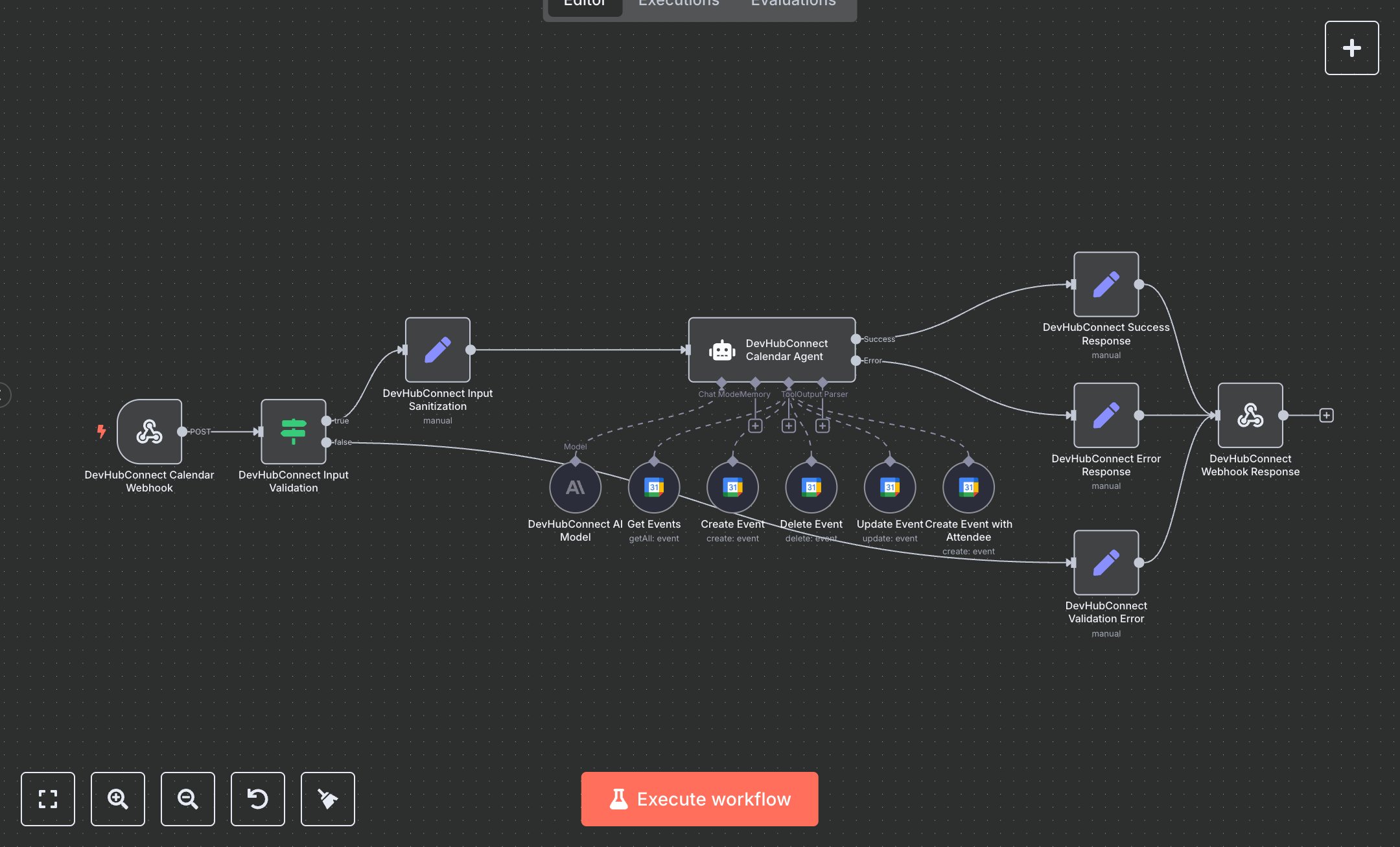 LLM Google Calendar Management Agent preview