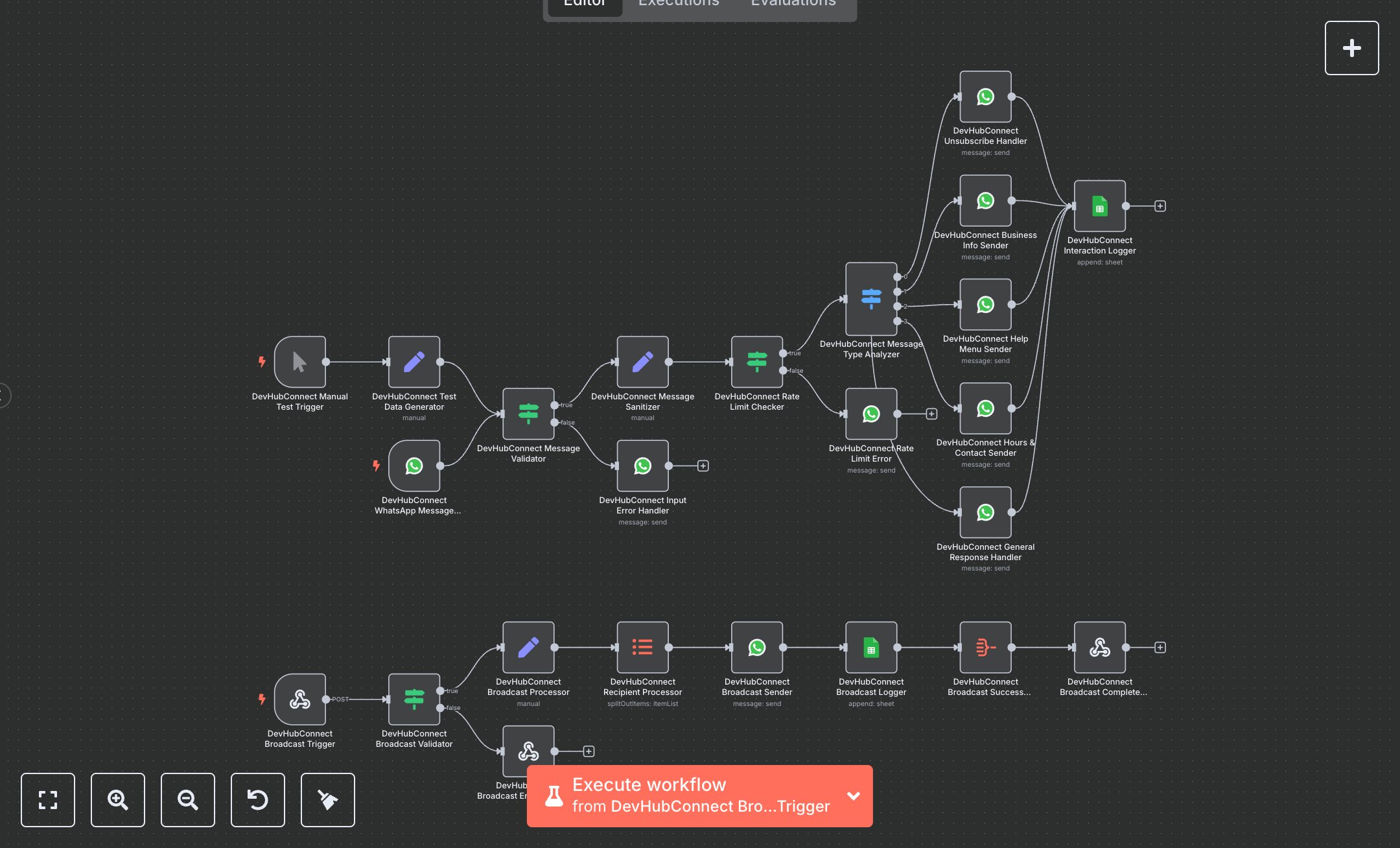 WhatsApp Business Responses: Handle Commands, Broadcasts, and Interaction Log preview