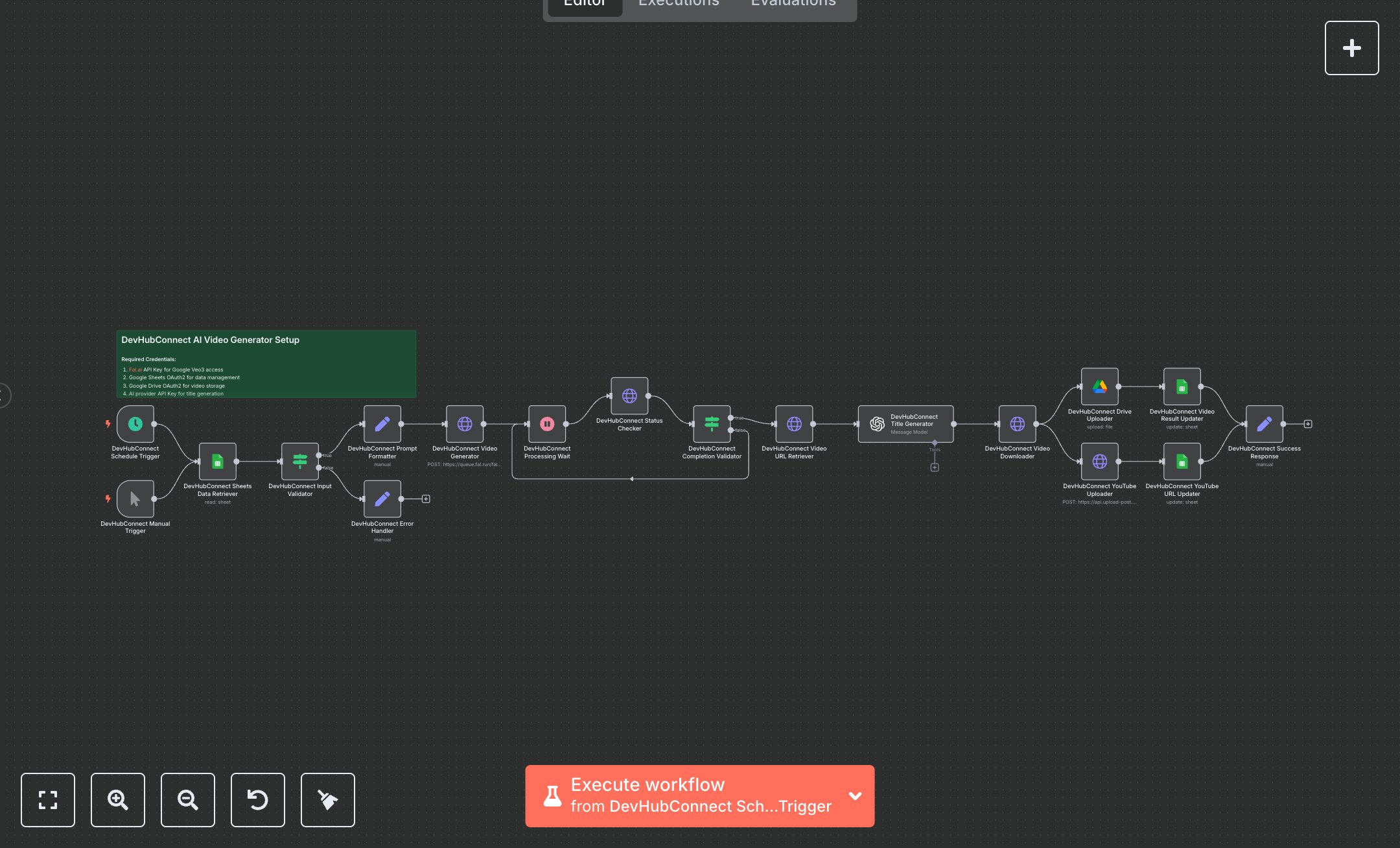 AI Videos with Google Veo3, Save to Google Drive, and Upload to YouTube preview