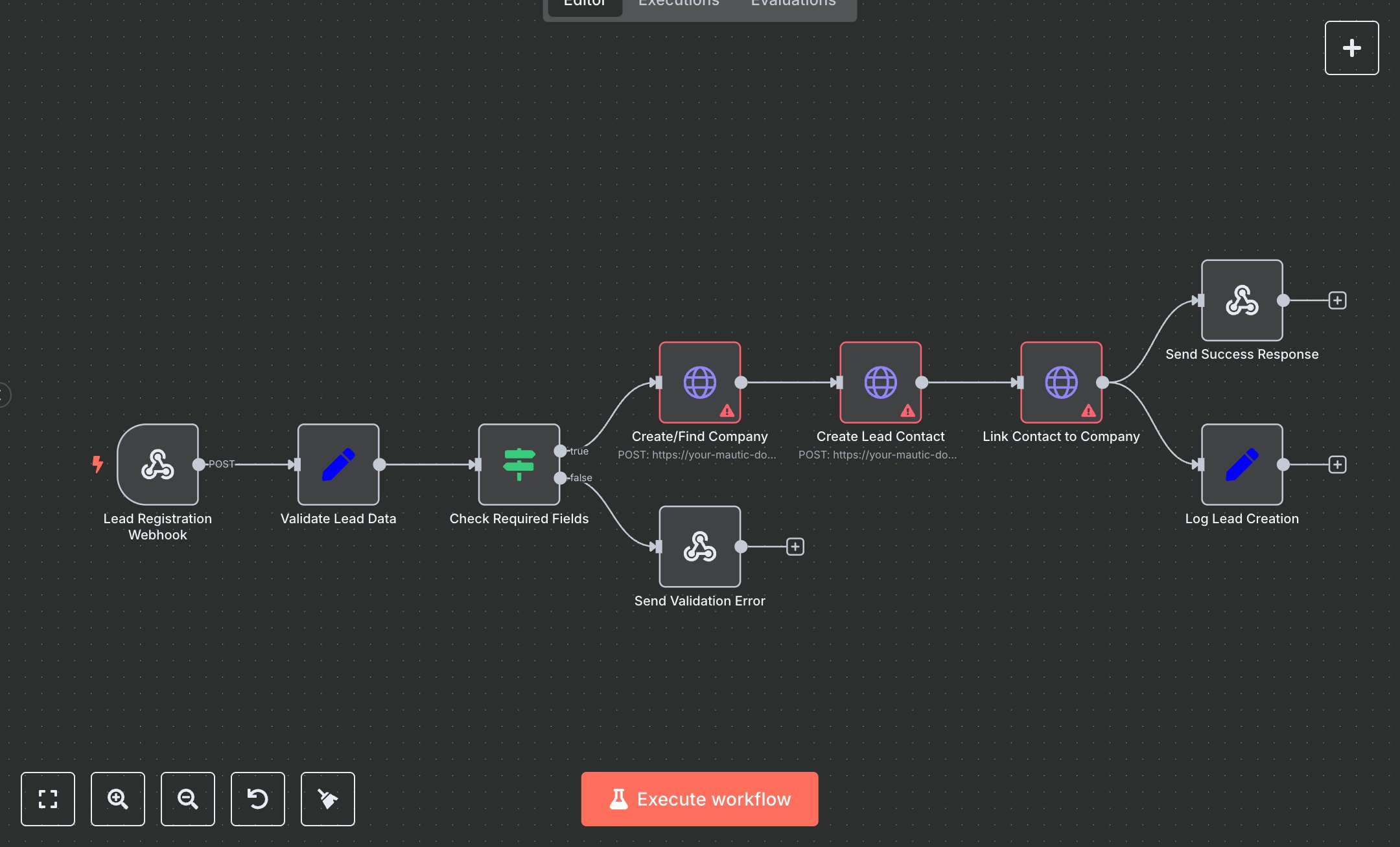 Mautic Lead & Company Management Workflow  preview
