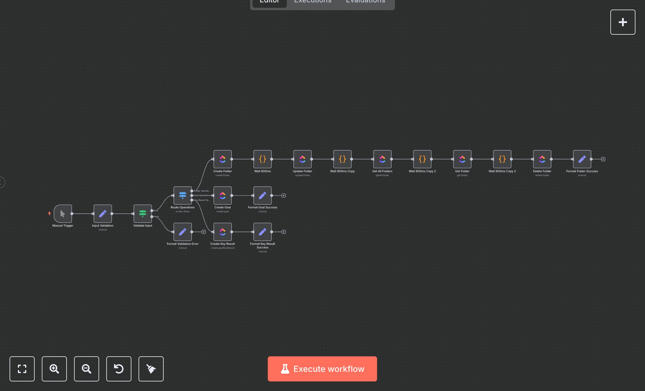 ClickUp Project Management with CRUD preview