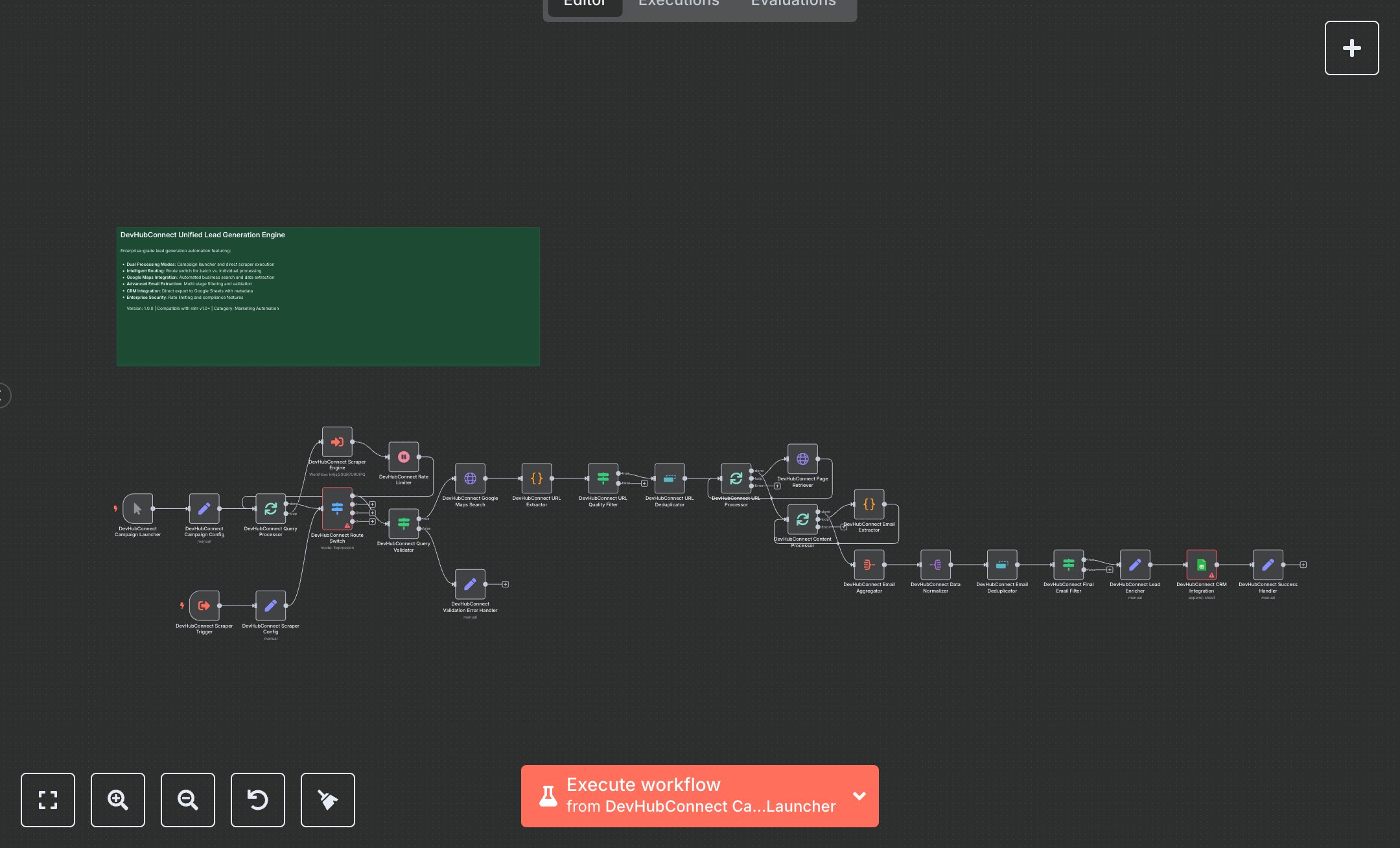 Lead Generation Pipeline: Campaign and Scraper Modes with Professional CRM Integration preview
