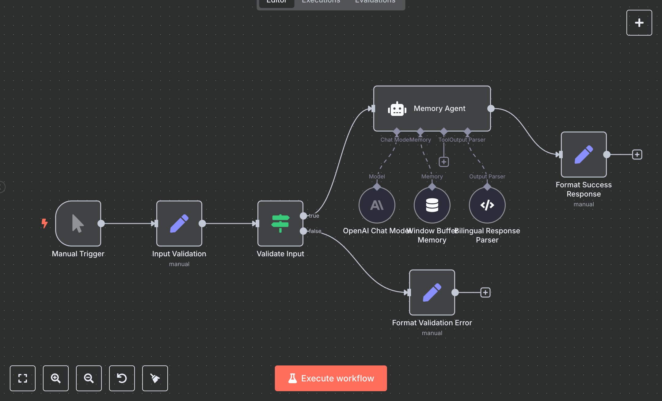 LLM with Conversational Memory and Bilingual Output preview