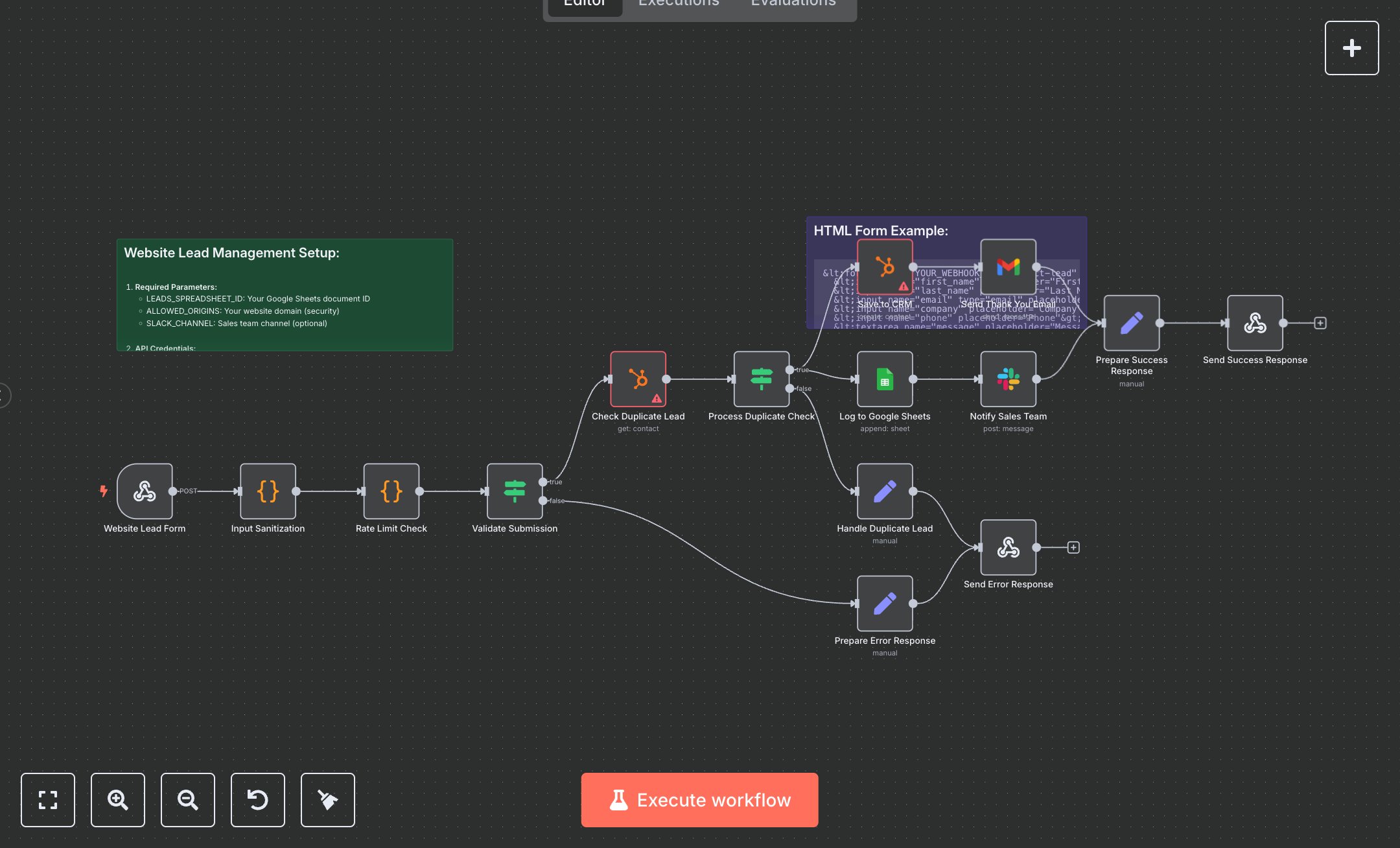 Website Lead Management System preview