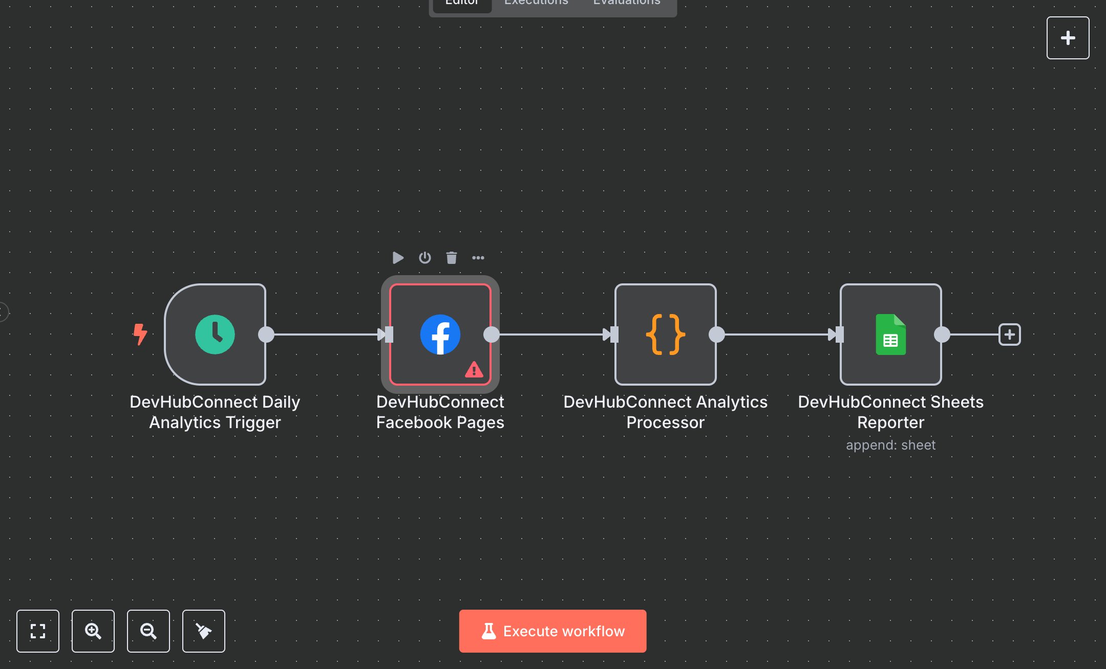 Daily Facebook Insights to Google Sheets preview