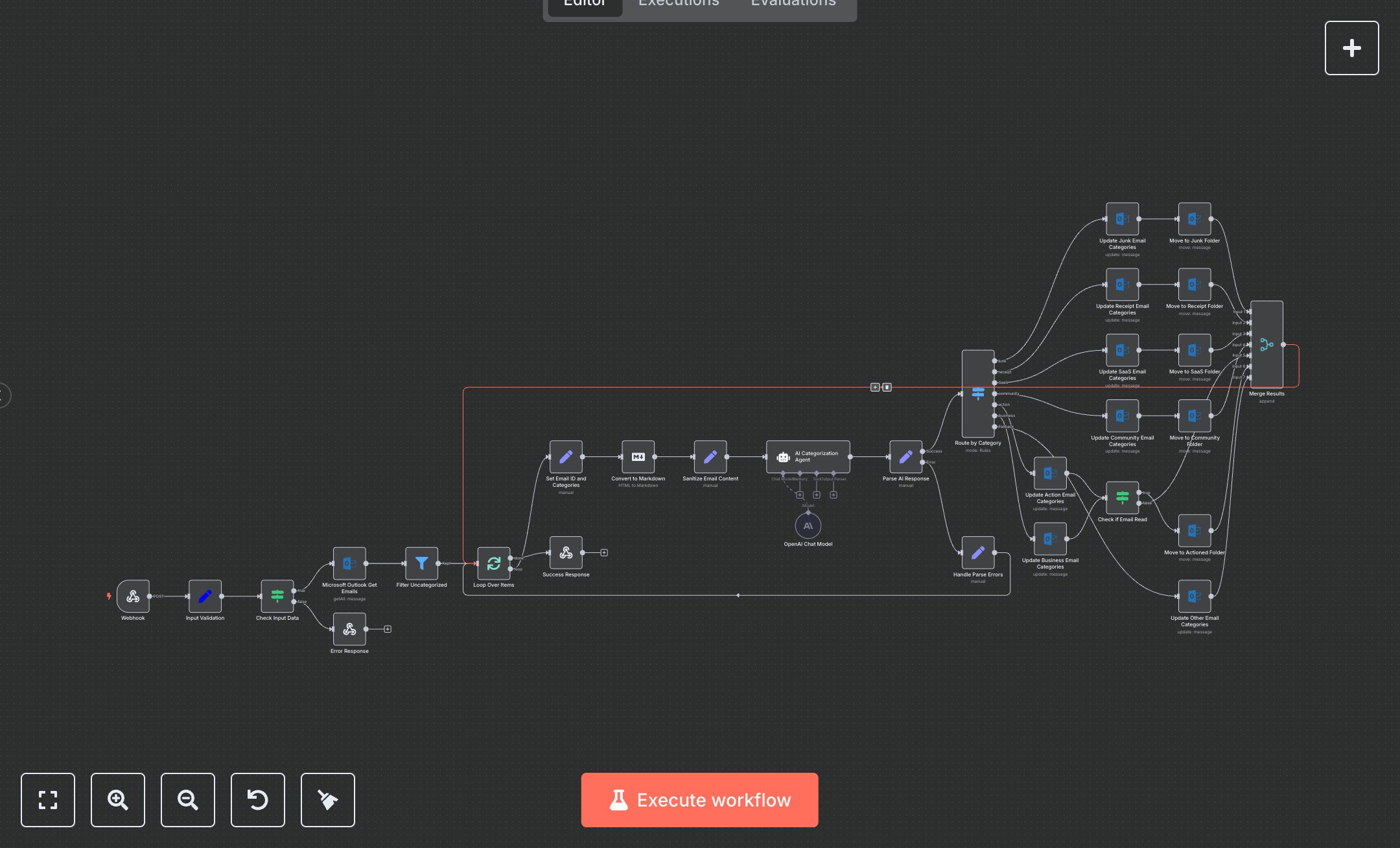 LLM Email Categorization with Microsoft Outlook preview