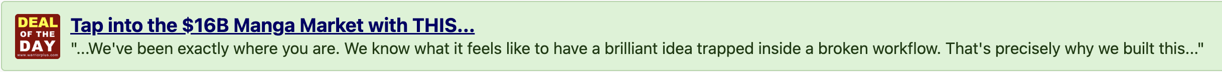 Deal Of The Day — Get Instant Access