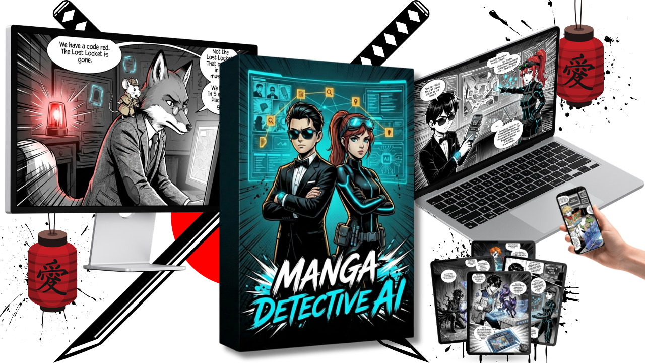Manga Detective AI Mockup