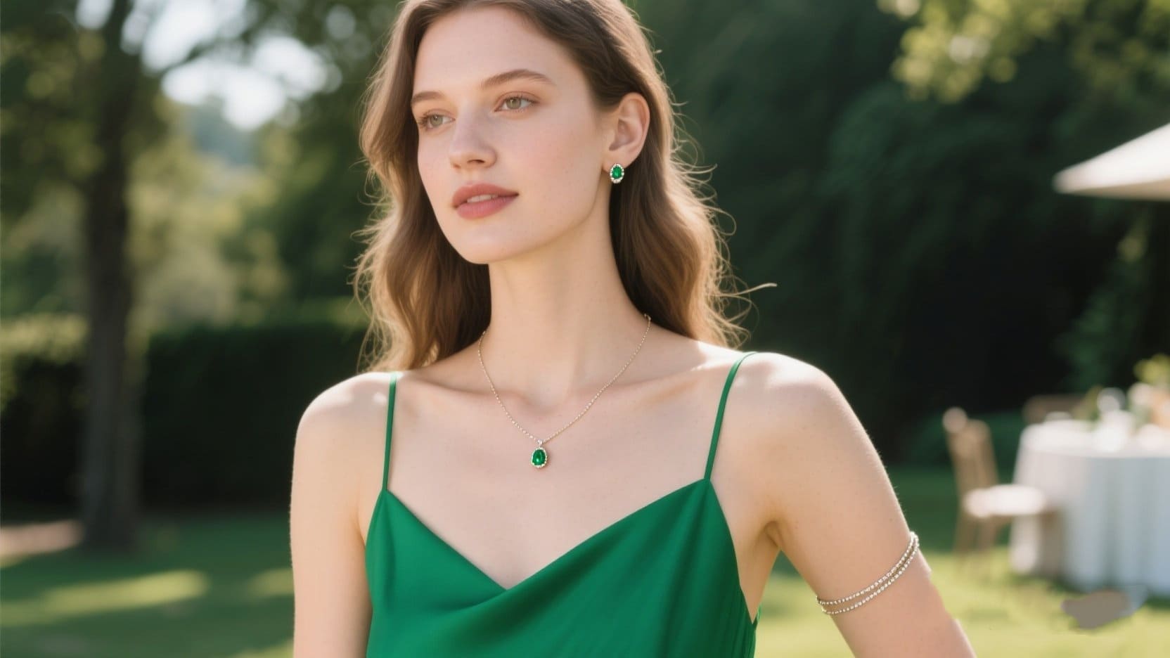 2025 Style Match: Best Jewelry to Wear with an Emerald Green Dress 