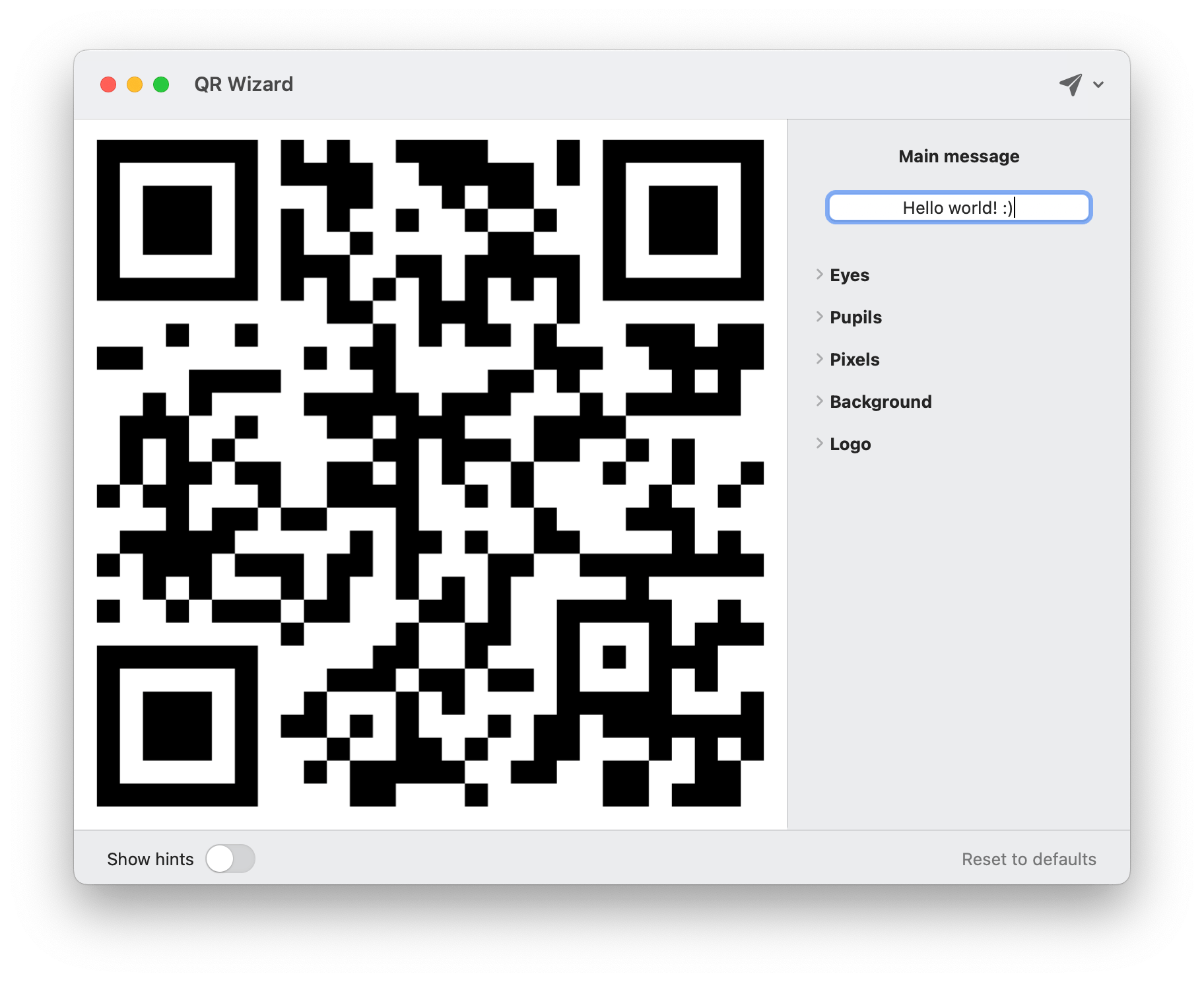 QR Wizard | QR Code generator for macOS