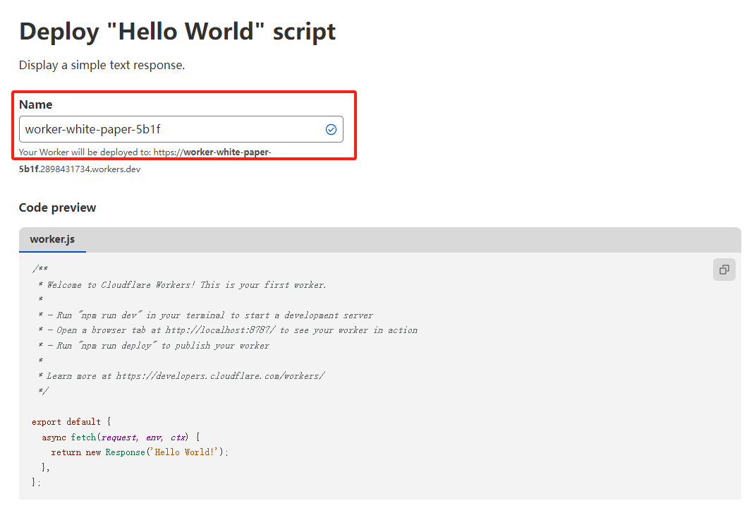worker script