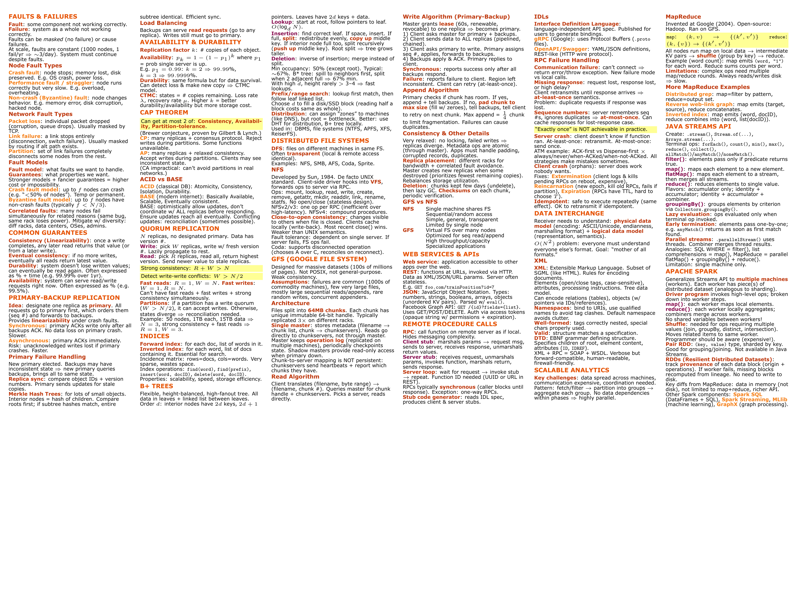 Generated cheatsheet example 2: Machine Learning