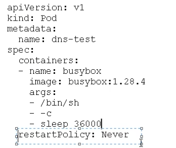 restartPolicy
