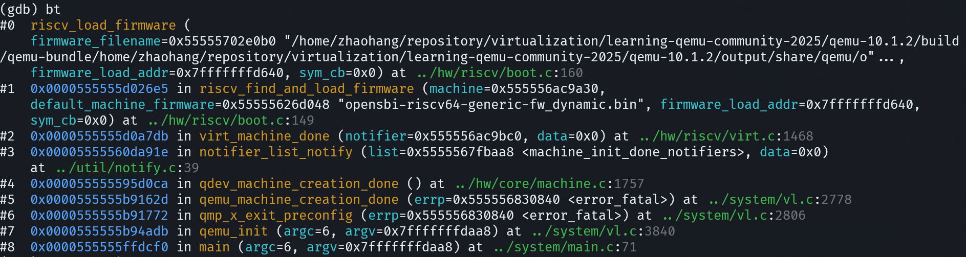 qemu_init中加载固件