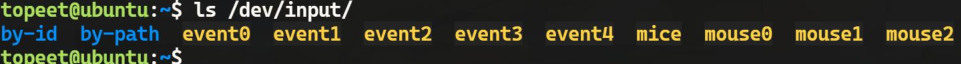 /dev/input
