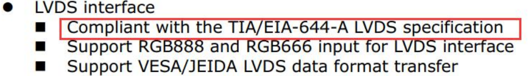 LVDS Interface