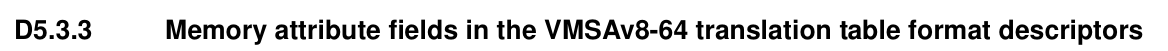 VMSAv8-64 translation table format descriptors