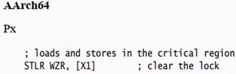 释放锁的示例代码